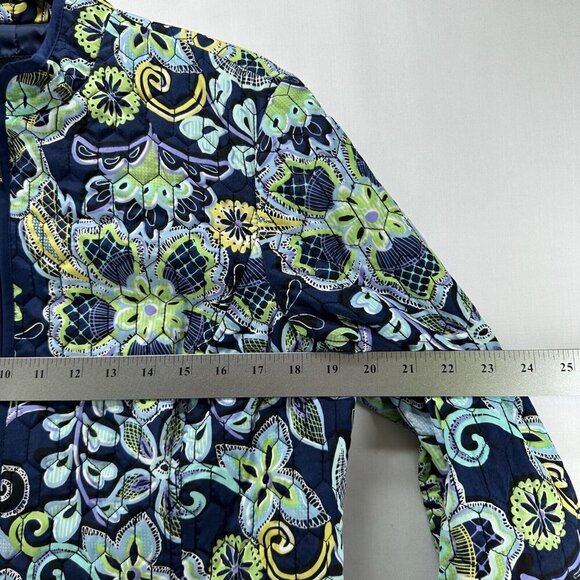 Requirements Jacket Womens Sz M Quilted Fully Lined Full Zip Floral Multicolor - Picture 9 of 11